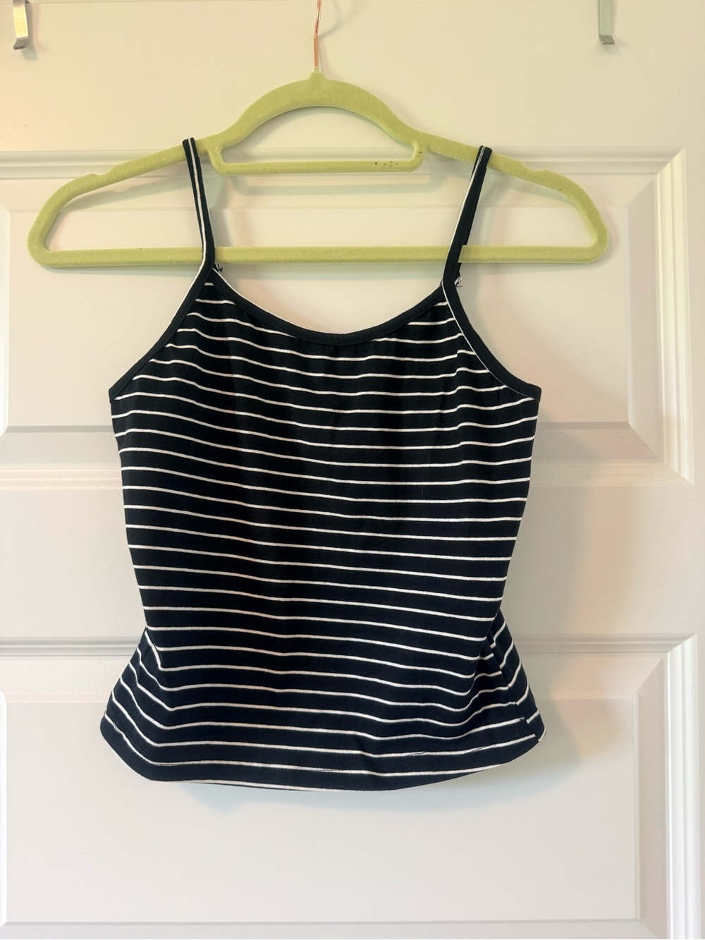 SHEIN Black & White Striped Slim Cropped Cami Tank
